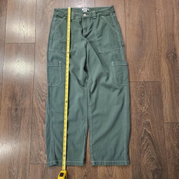 Garage Dani Carpenter Mid Rise Cotton Cargo Pants Trekking Green Size 5 - Picture 13 of 16